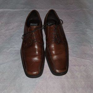 ECCO Men's New Jersey Lace Oxfords: Cognac EU 44
